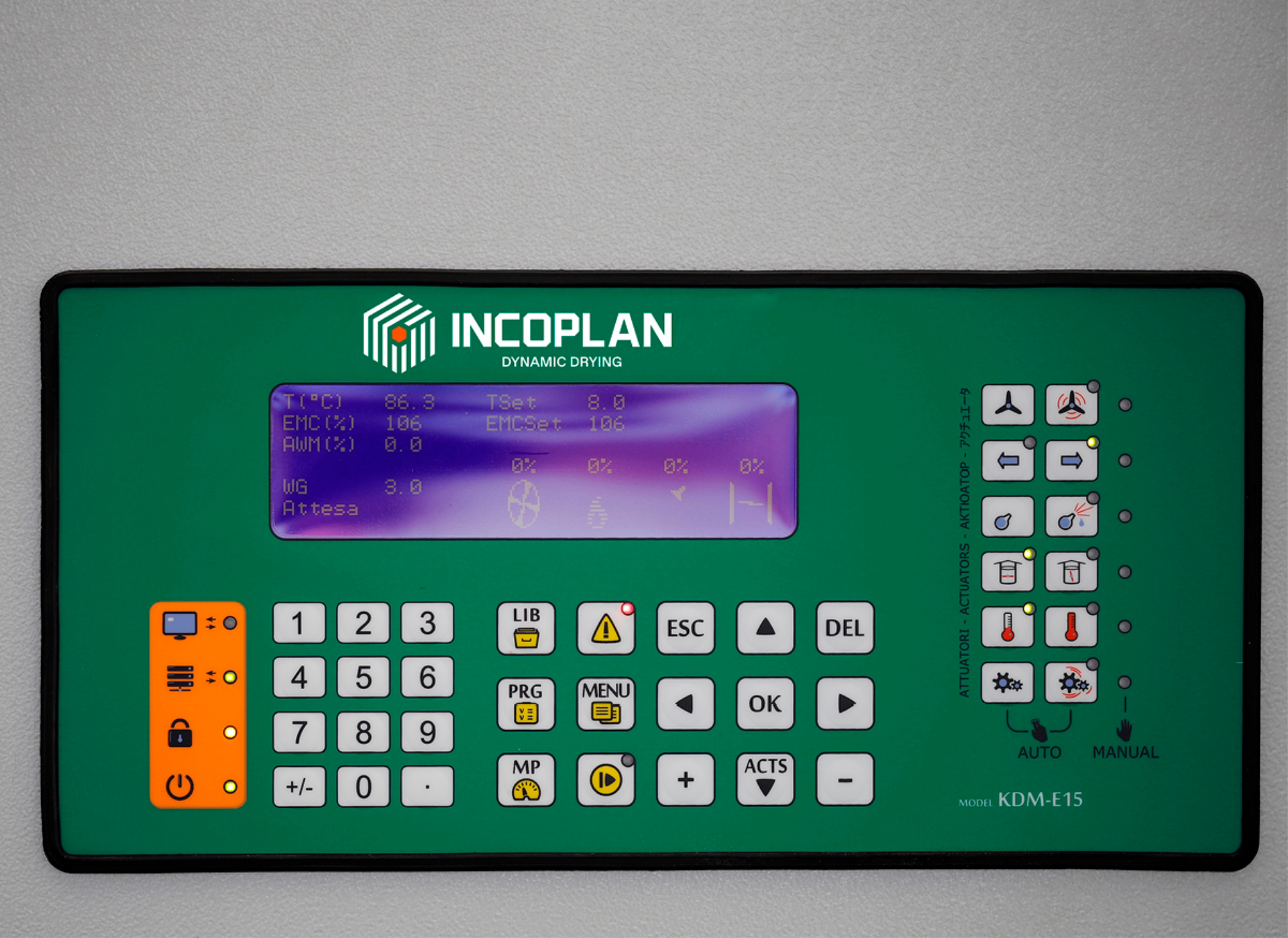 Centralina KDM Series Incoplan con display e pulsantiera fisica